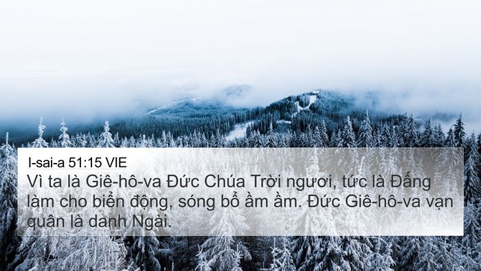 I-sai-a 51:15 VIE Bible Verse Image