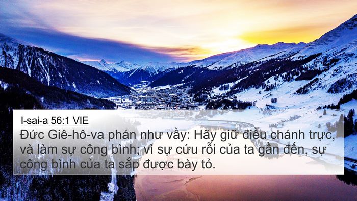I-sai-a 56:1 VIE Bible Verse Image