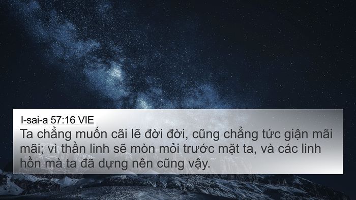 I-sai-a 57:16 VIE Bible Verse Image