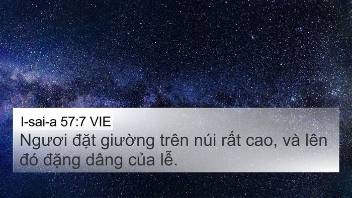 I-sai-a 57:7 VIE Bible Verse Image