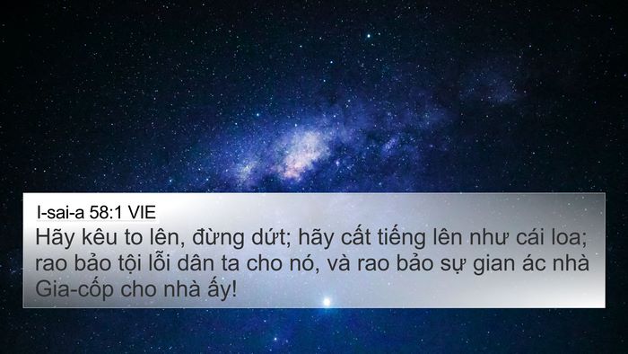 I-sai-a 58:1 VIE Bible Verse Image