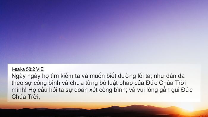 I-sai-a 58:2 VIE Bible Verse Image