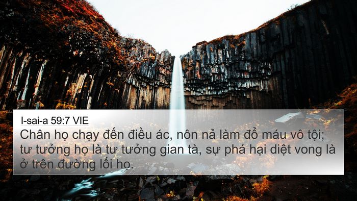 I-sai-a 59:7 VIE Bible Verse Image