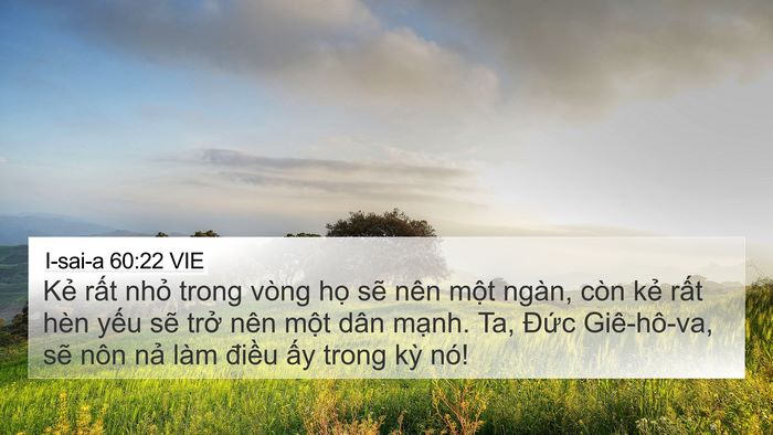 I-sai-a 60:22 VIE Bible Verse Image