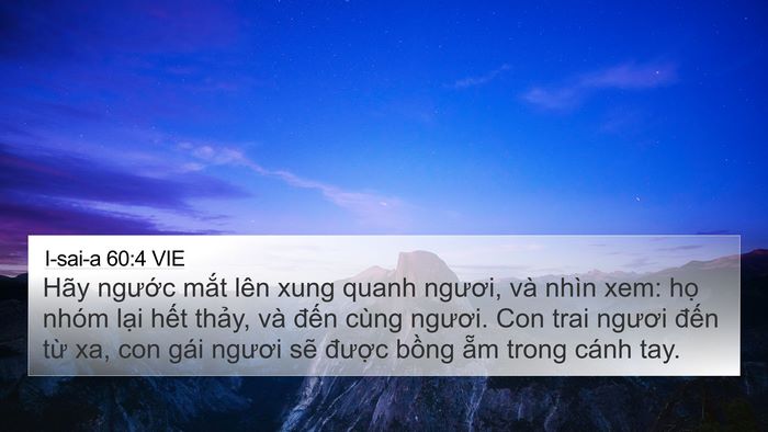 I-sai-a 60:4 VIE Bible Verse Image