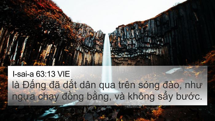 I-sai-a 63:13 VIE Bible Verse Image