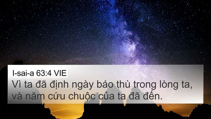 I-sai-a 63:4 VIE Bible Verse Image