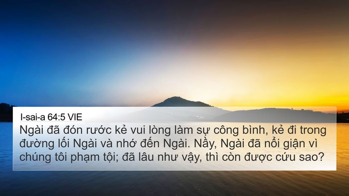 I-sai-a 64:5 VIE Bible Verse Image