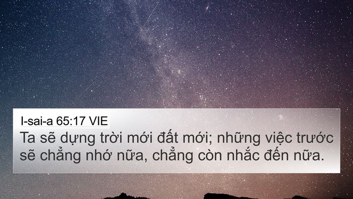 I-sai-a 65:17 VIE Bible Verse Image