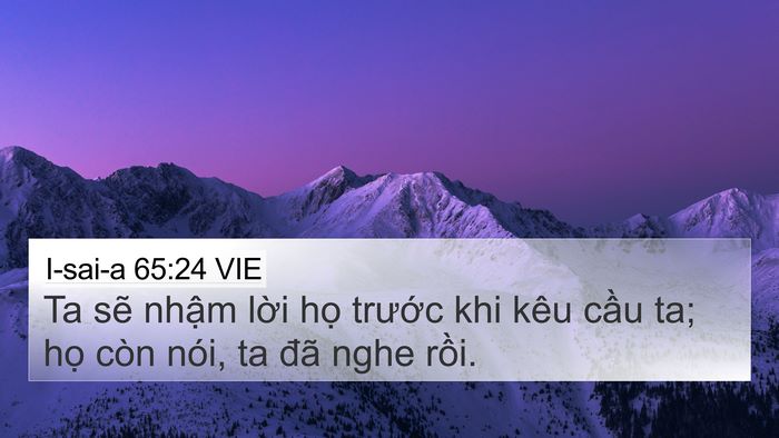I-sai-a 65:24 VIE Bible Verse Image