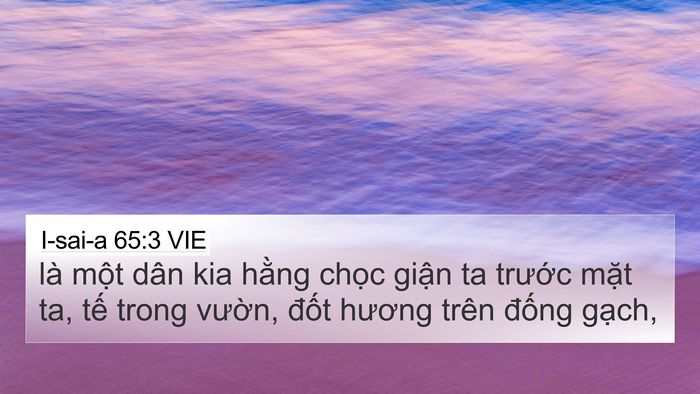 I-sai-a 65:3 VIE Bible Verse Image