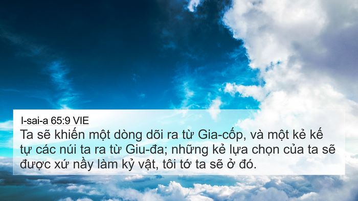 I-sai-a 65:9 VIE Bible Verse Image