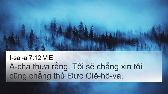 I-sai-a 7:12 VIE Bible Verse Image