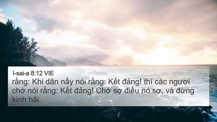 I-sai-a 8:12 VIE Bible Verse Image