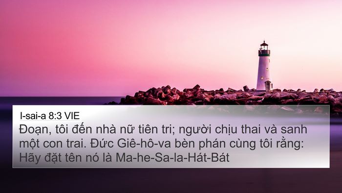 I-sai-a 8:3 VIE Bible Verse Image