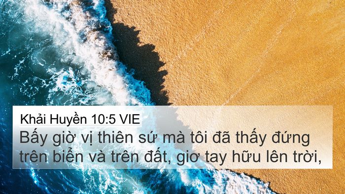 Khải Huyền 10:5 VIE Bible Verse Image