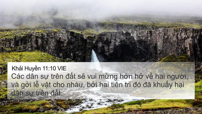 Khải Huyền 11:10 VIE Bible Verse Image