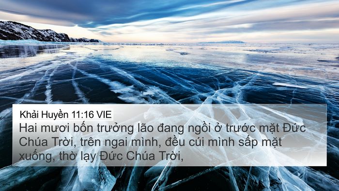 Khải Huyền 11:16 VIE Bible Verse Image