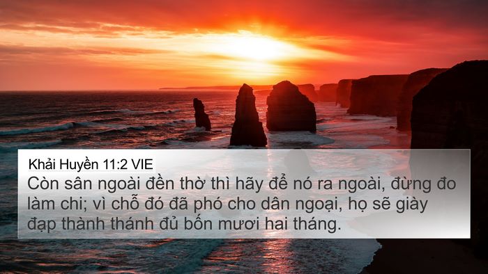 Khải Huyền 11:2 VIE Bible Verse Image