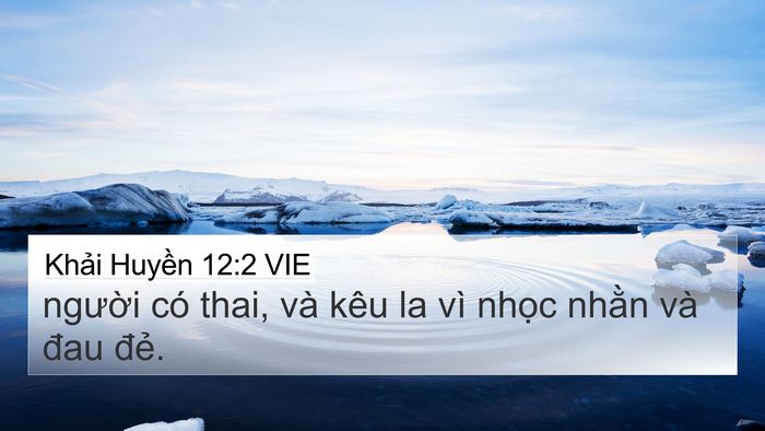 Khải Huyền 12:2 VIE 4K Wallpaper - người có thai, và kêu la vì nhọc nhằn - 4K Wallpaper Bible Verse