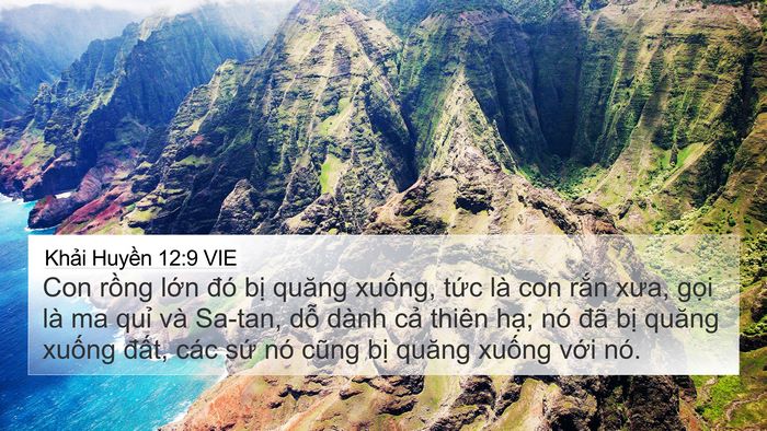 Khải Huyền 12:9 VIE Bible Verse Image