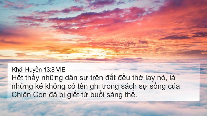 Khải Huyền 13:8 VIE Bible Verse Image