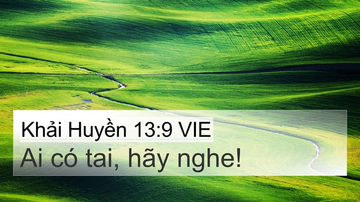 Khải Huyền 13:9 VIE Bible Verse Image