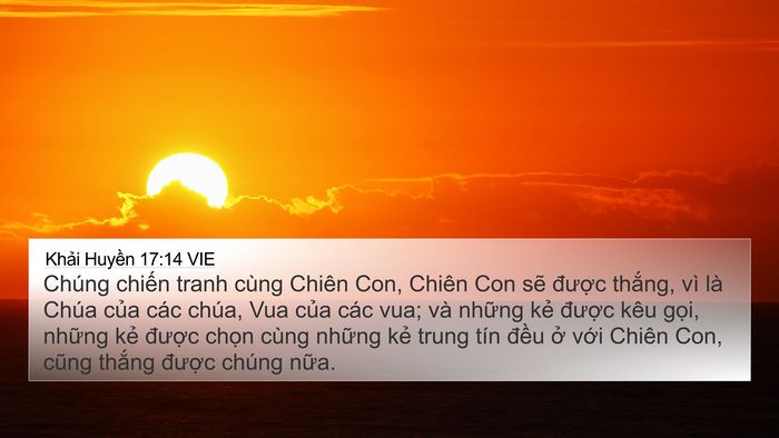 Khải Huyền 17:14 VIE Bible Verse Image