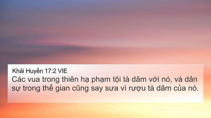 Khải Huyền 17:2 VIE Bible Verse Image