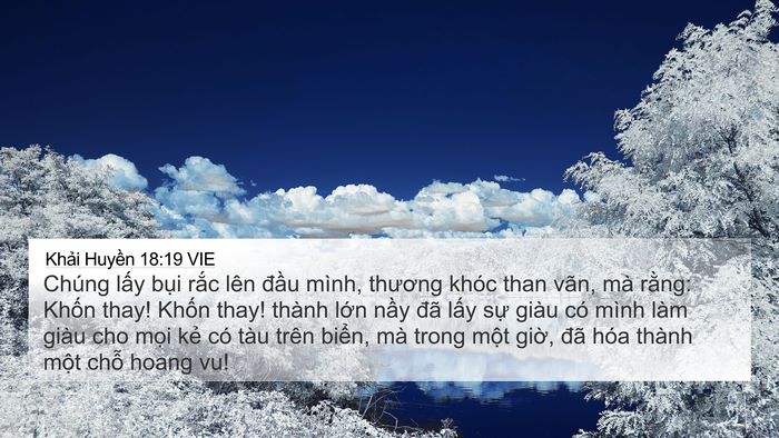 Khải Huyền 18:19 VIE Bible Verse Image