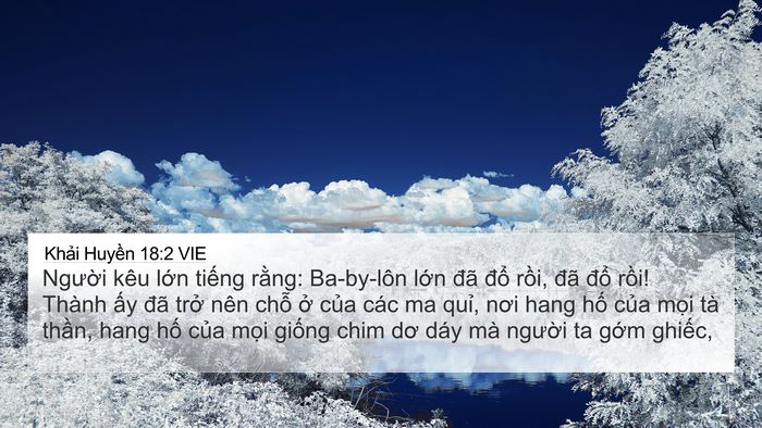 Khải Huyền 18:2 VIE Bible Verse Image