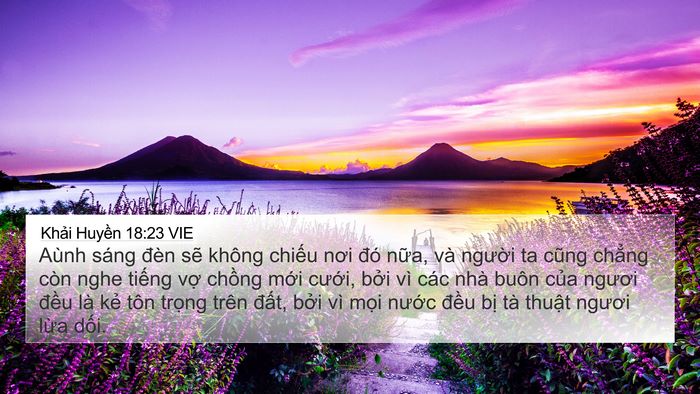 Khải Huyền 18:23 VIE Bible Verse Image