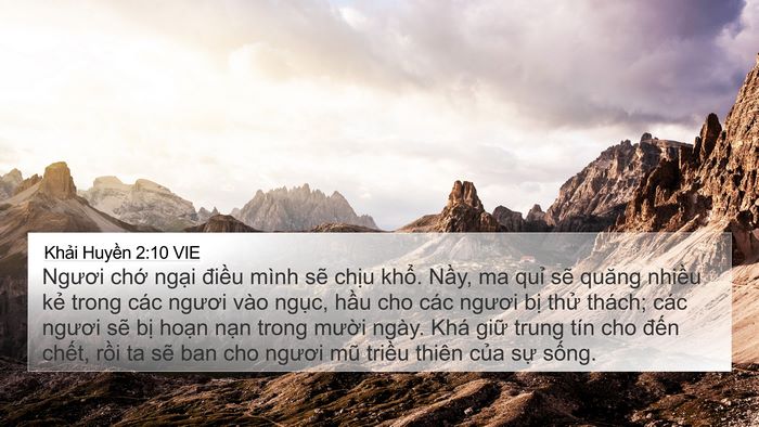 Khải Huyền 2:10 VIE Bible Verse Image