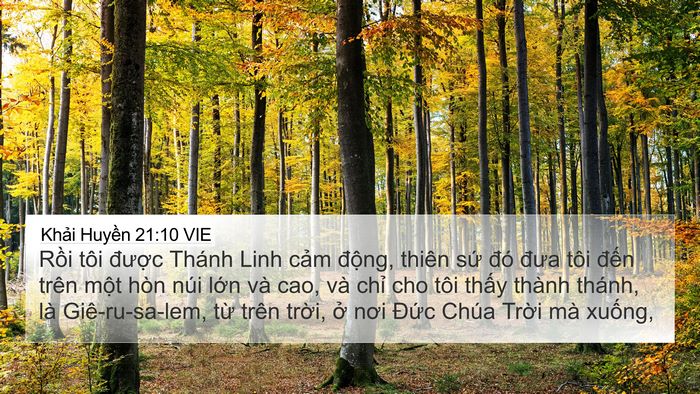 Khải Huyền 21:10 VIE Bible Verse Image