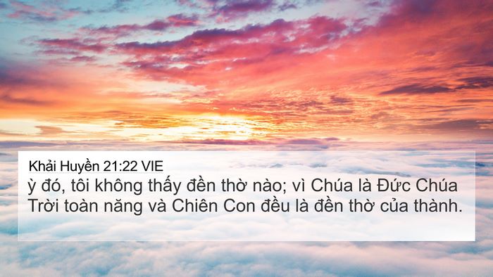 Khải Huyền 21:22 VIE Bible Verse Image