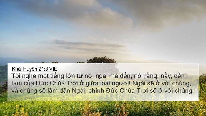 Khải Huyền 21:3 VIE Bible Verse Image