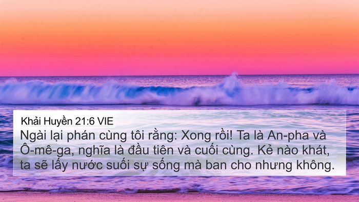 Khải Huyền 21:6 VIE Bible Verse Image
