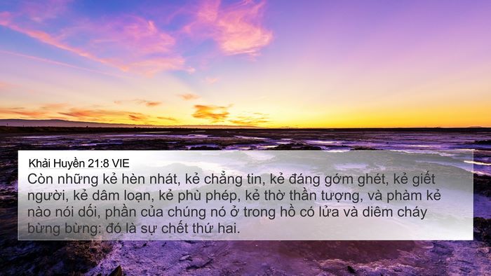 Khải Huyền 21:8 VIE Bible Verse Image