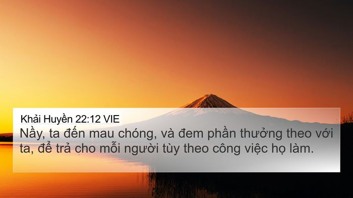 Khải Huyền 22:12 VIE Bible Verse Image