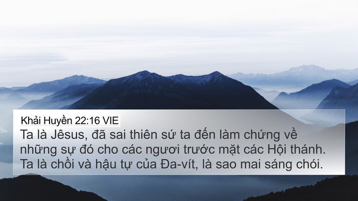 Khải Huyền 22:16 VIE Bible Verse Image
