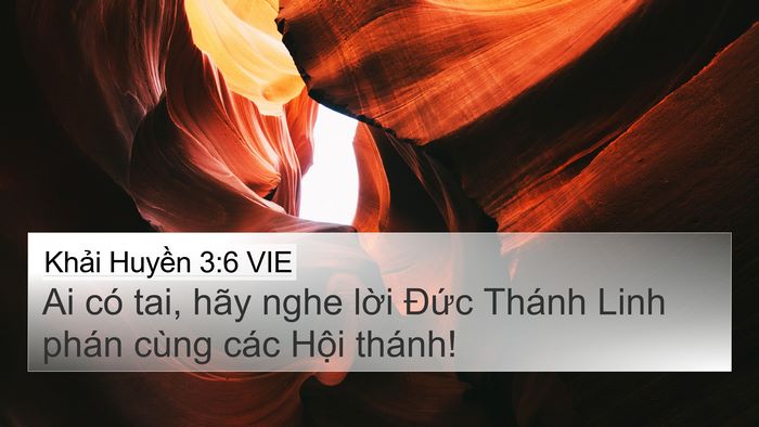 Khải Huyền 3:6 VIE Bible Verse Image