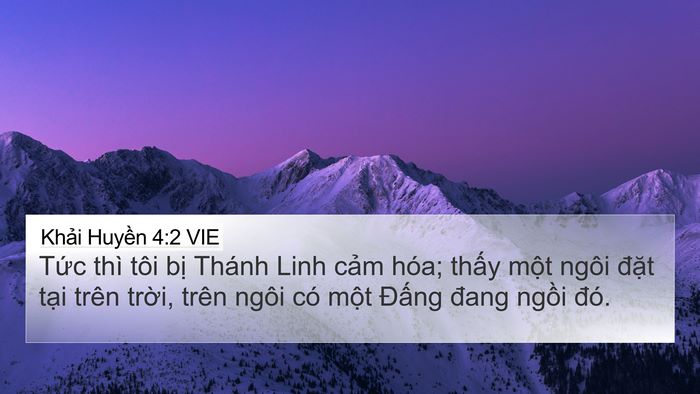 Khải Huyền 4:2 VIE Bible Verse Image