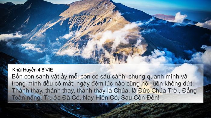 Khải Huyền 4:8 VIE Bible Verse Image