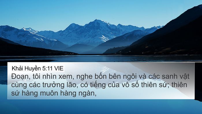 Khải Huyền 5:11 VIE Bible Verse Image