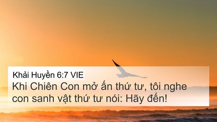 Khải Huyền 6:7 VIE Bible Verse Image