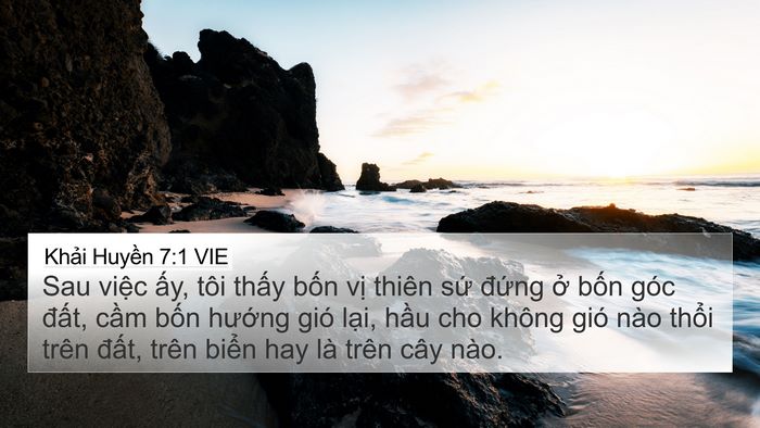 Khải Huyền 7:1 VIE Bible Verse Image