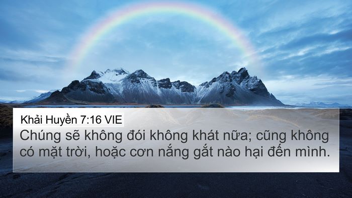 Khải Huyền 7:16 VIE Bible Verse Image