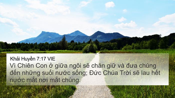 Khải Huyền 7:17 VIE Bible Verse Image