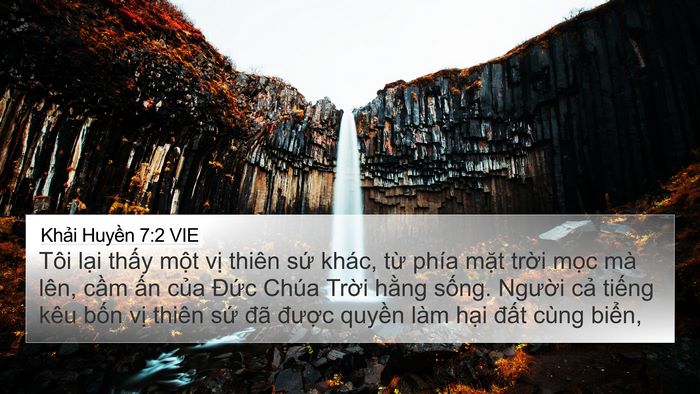Khải Huyền 7:2 VIE Bible Verse Image