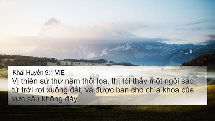 Khải Huyền 9:1 VIE Bible Verse Image